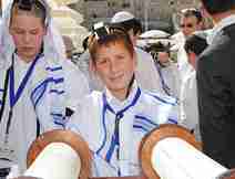 Children Celebrating Mass Bar Mitzvah